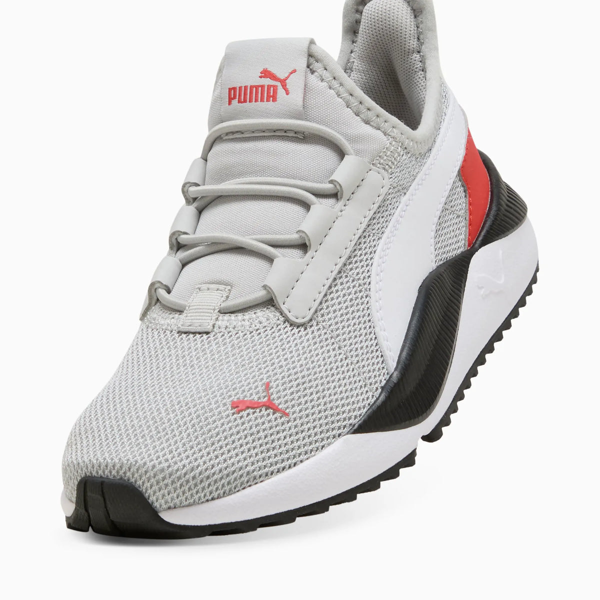 Cool Light Gray-PUMA White-Red Fire