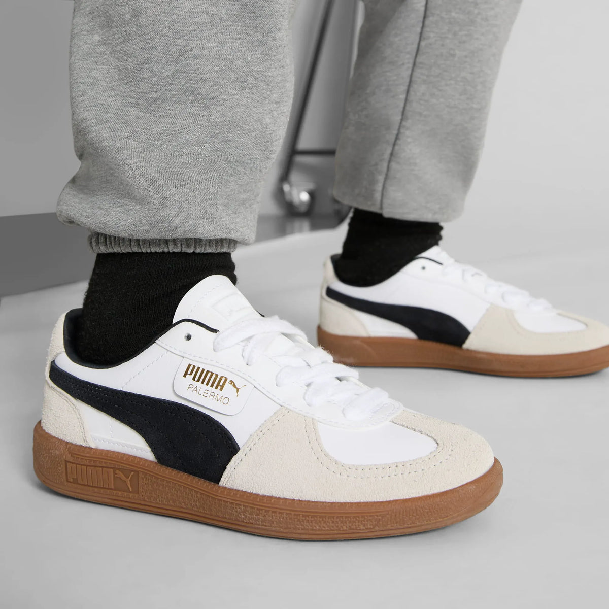 PUMA White-Vapor Gray-Gum