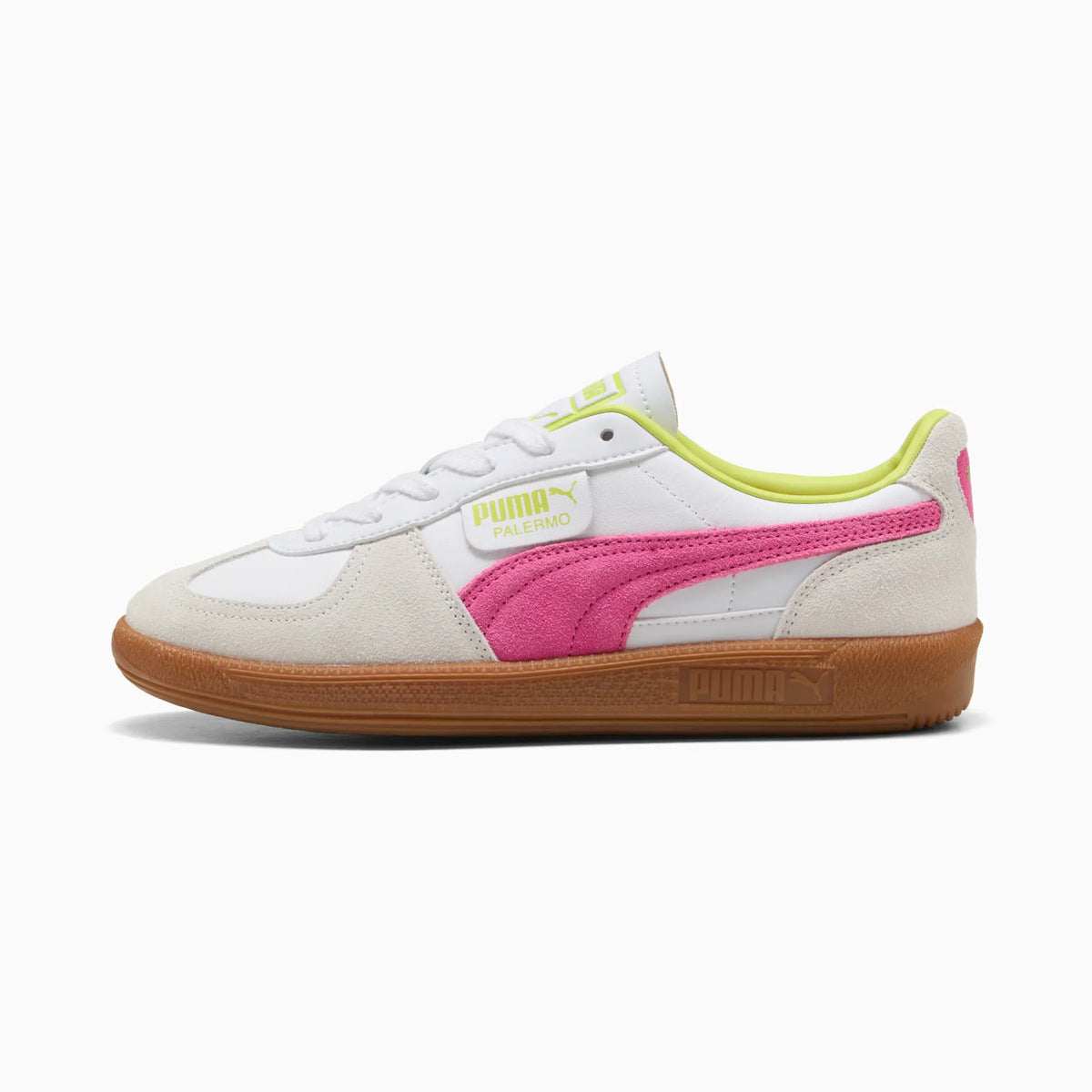 PUMA White-Fluro Pink Pes