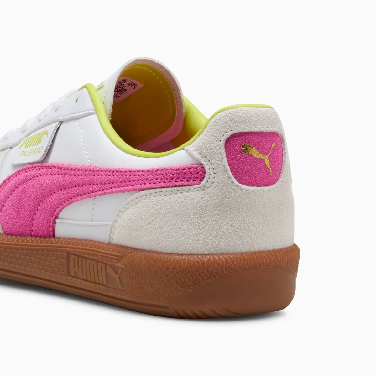 PUMA White-Fluro Pink Pes