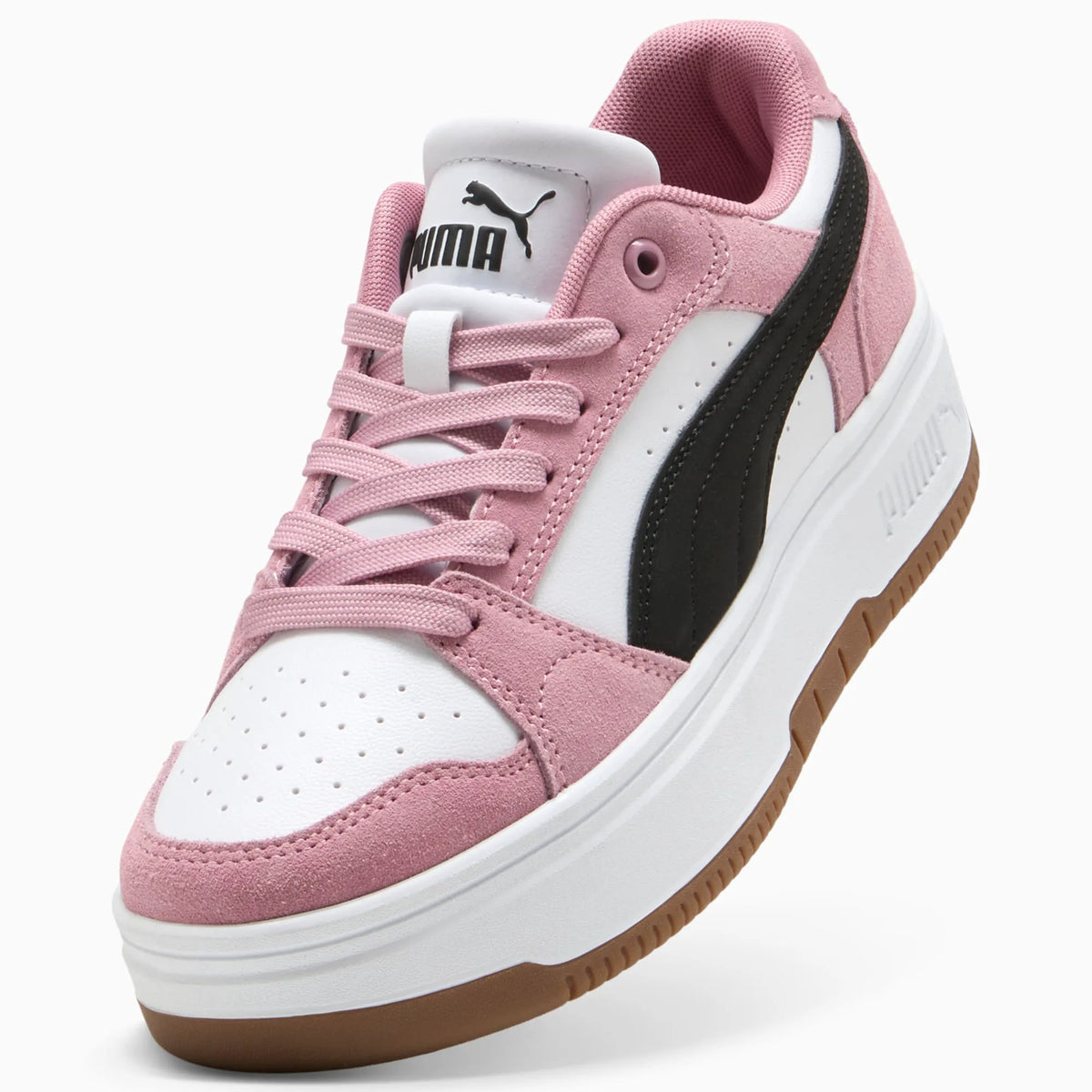 PUMA White-PUMA Black-Poised Pink