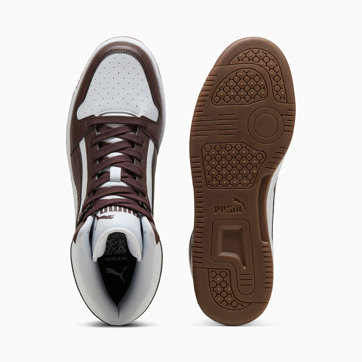 Chocolate Brown-PUMA White-Gum