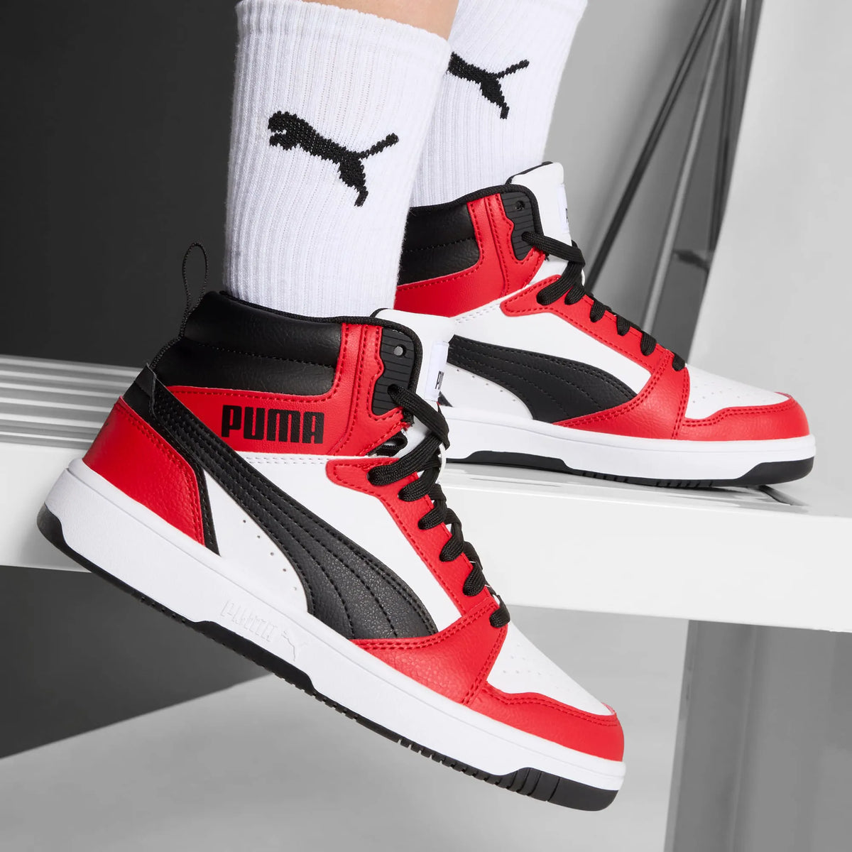 PUMA White-PUMA Black-For All Time Red