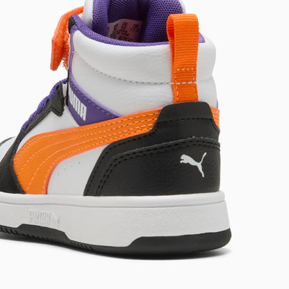 PUMA White-Orange Glo-PUMA Black