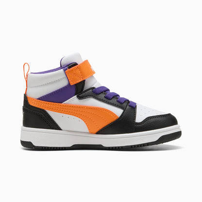 PUMA White-Orange Glo-PUMA Black