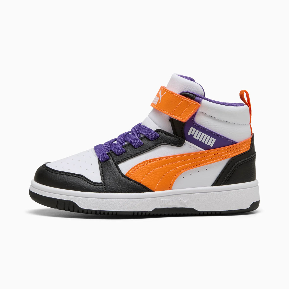 PUMA White-Orange Glo-PUMA Black