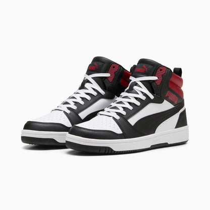 PUMA White-PUMA Black-Intense Red