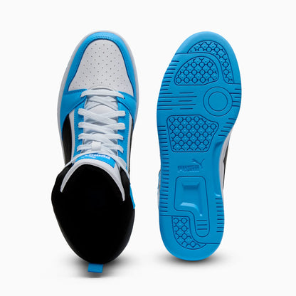 PUMA White-PUMA Black-Team Light Blue