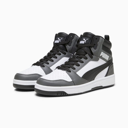 PUMA White-PUMA Black-Shadow Gray