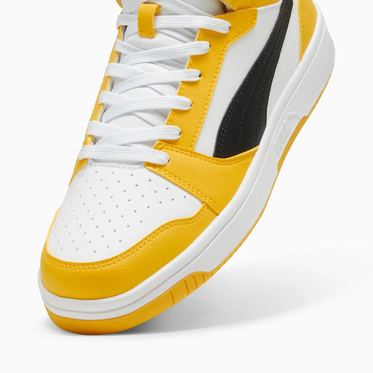 PUMA White-PUMA Black-Yellow Sizzle