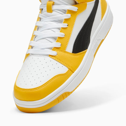 PUMA White-PUMA Black-Yellow Sizzle