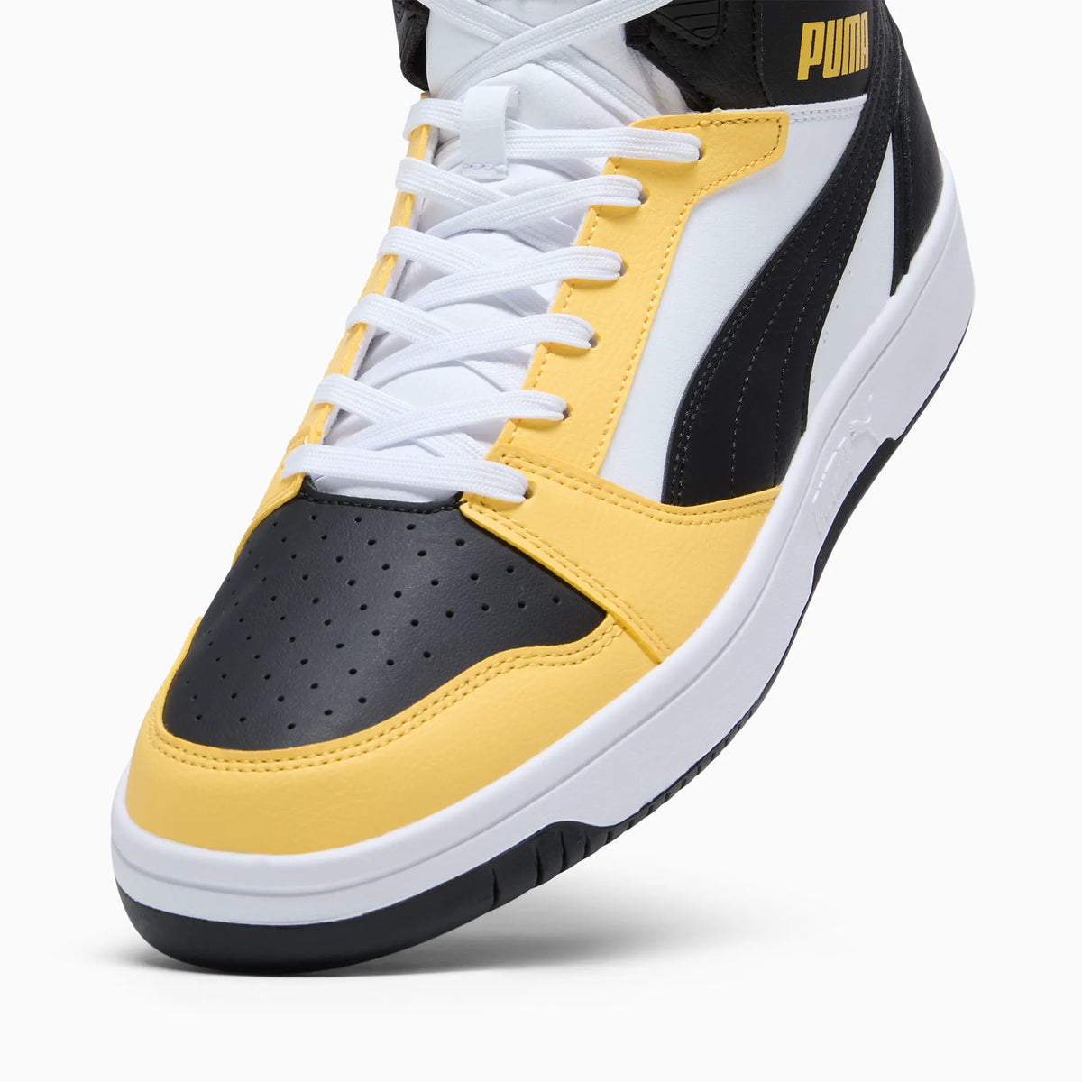 PUMA White-PUMA Black-Sunny Yellow