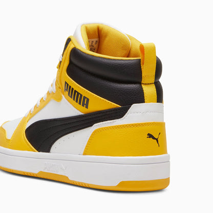 PUMA White-PUMA Black-Yellow Sizzle