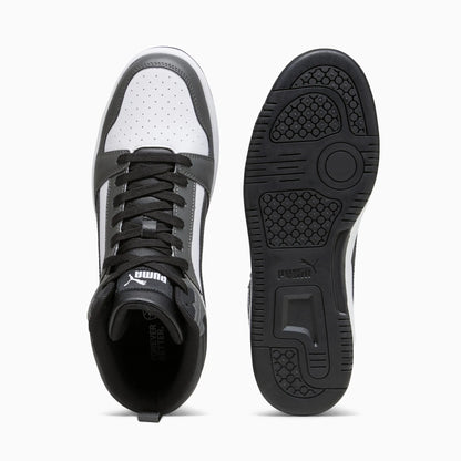 PUMA White-PUMA Black-Shadow Gray
