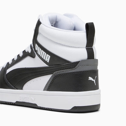 PUMA White-PUMA Black-Shadow Gray-PUMA White