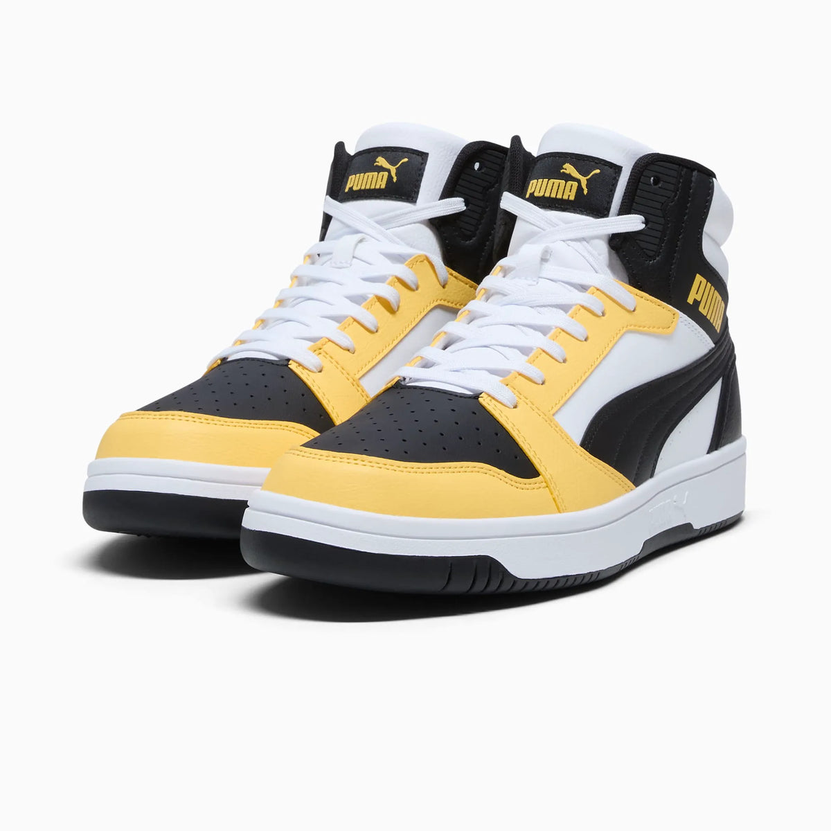 PUMA White-PUMA Black-Sunny Yellow