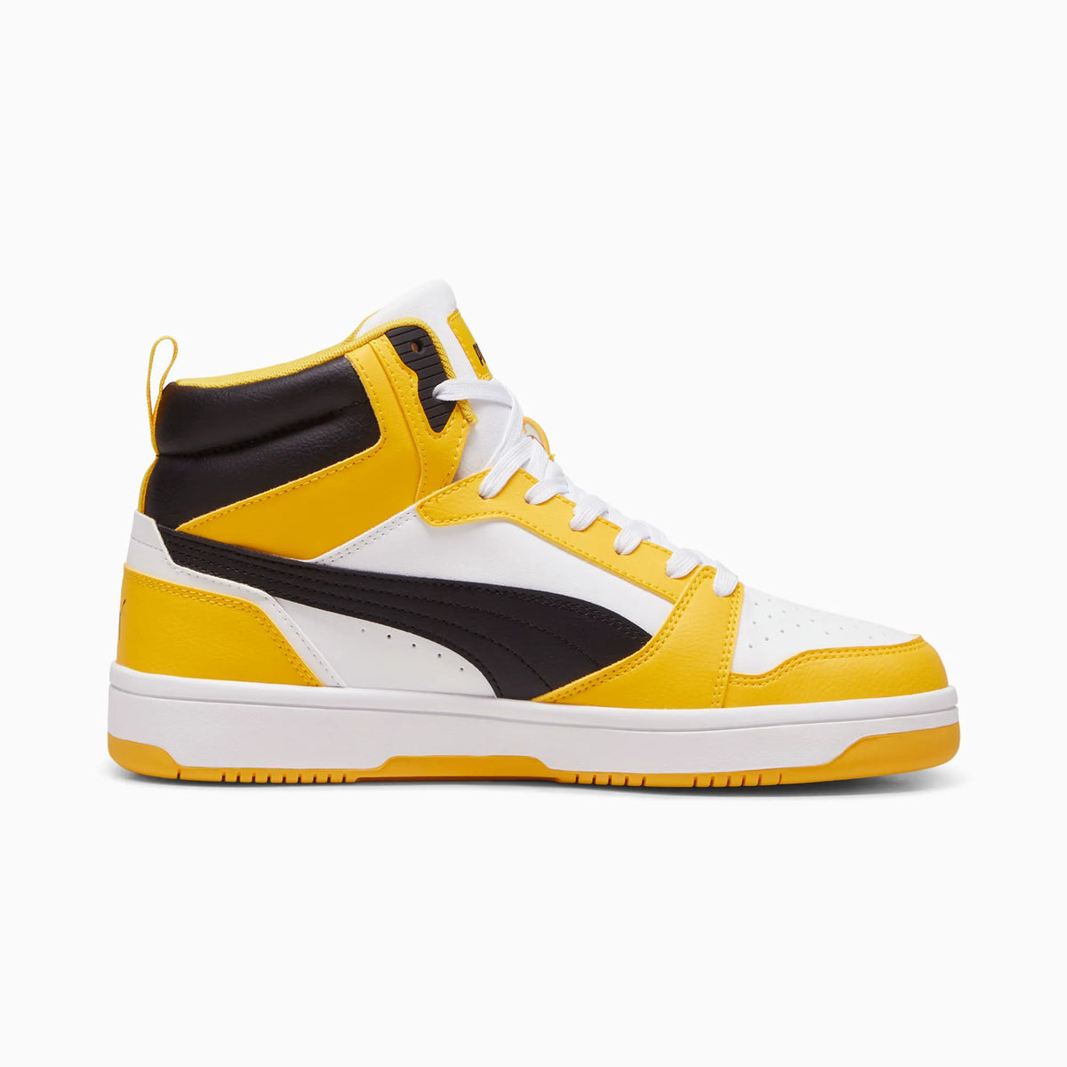 PUMA White-PUMA Black-Yellow Sizzle