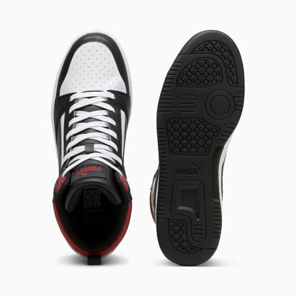 PUMA White-PUMA Black-Intense Red