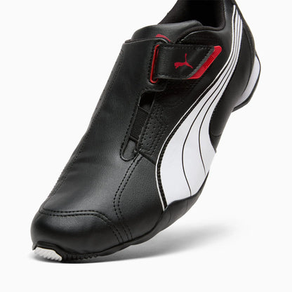 black-white-high risk red