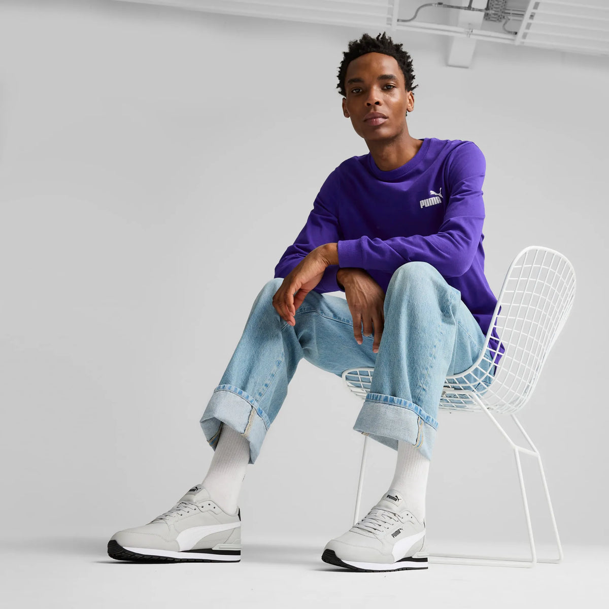 Cool Light Gray-PUMA White-PUMA Black