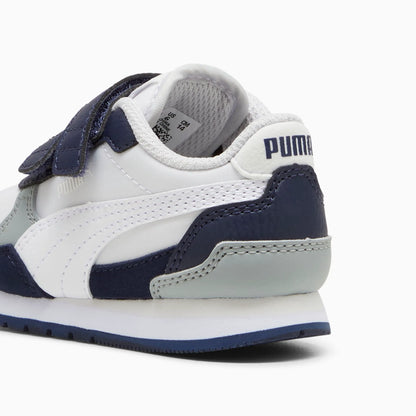 Feather Gray-PUMA White-PUMA Navy-Cool Mid Gray