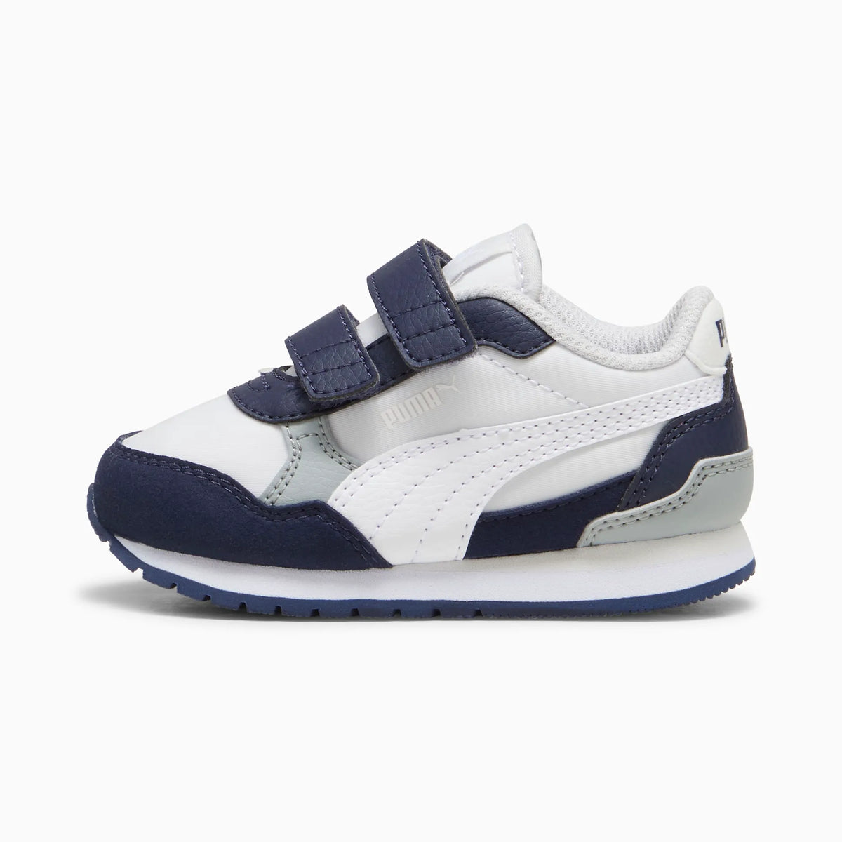 Feather Gray-PUMA White-PUMA Navy-Cool Mid Gray