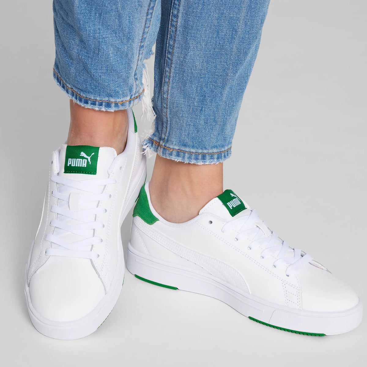 Puma White-Puma White-Amazon Green-Puma Silver