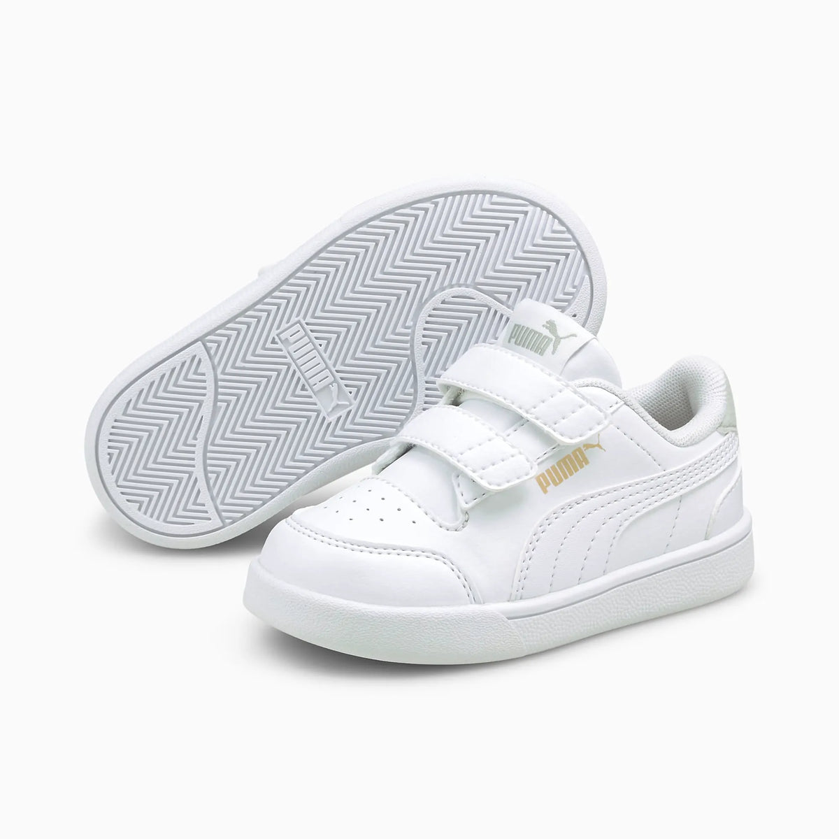 Puma White-Puma White-Gray Violet-Puma Team Gold