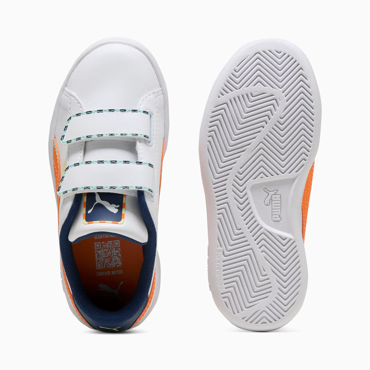 PUMA White-Orange Glo