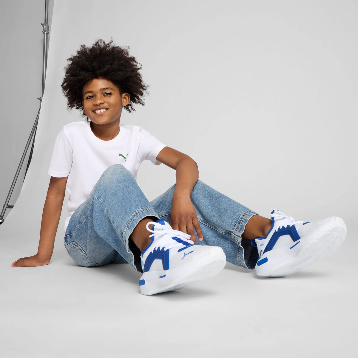 PUMA White-Vivid Blue