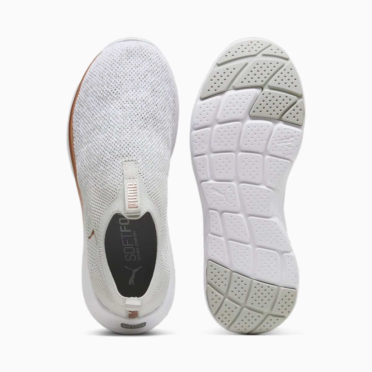 Ash Gray-PUMA White-Rose Gold