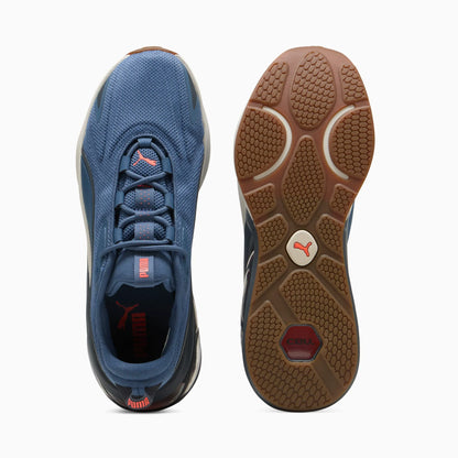 Dark Indigo-Strong Gray-Glowing Red