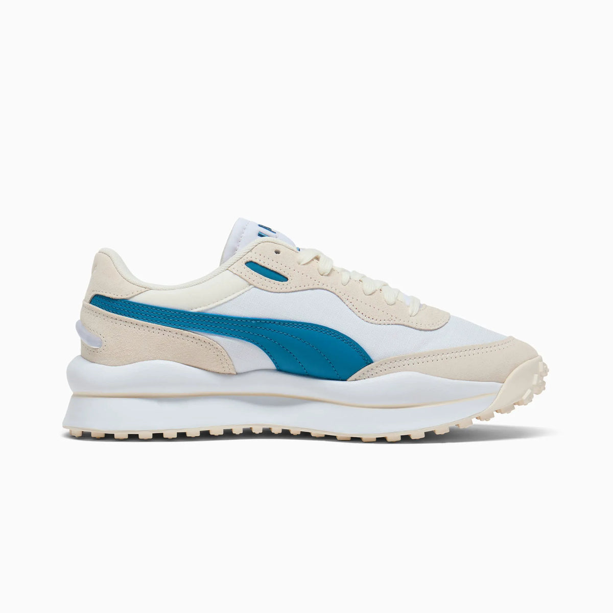 PUMA White-Blue Horizon-Pistachio Green