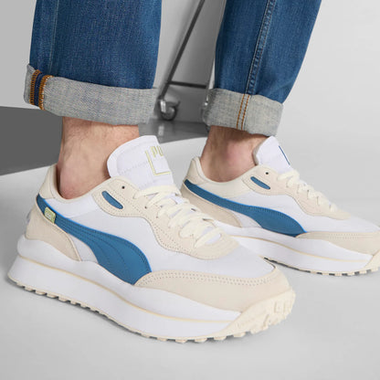 PUMA White-Blue Horizon-Pistachio Green