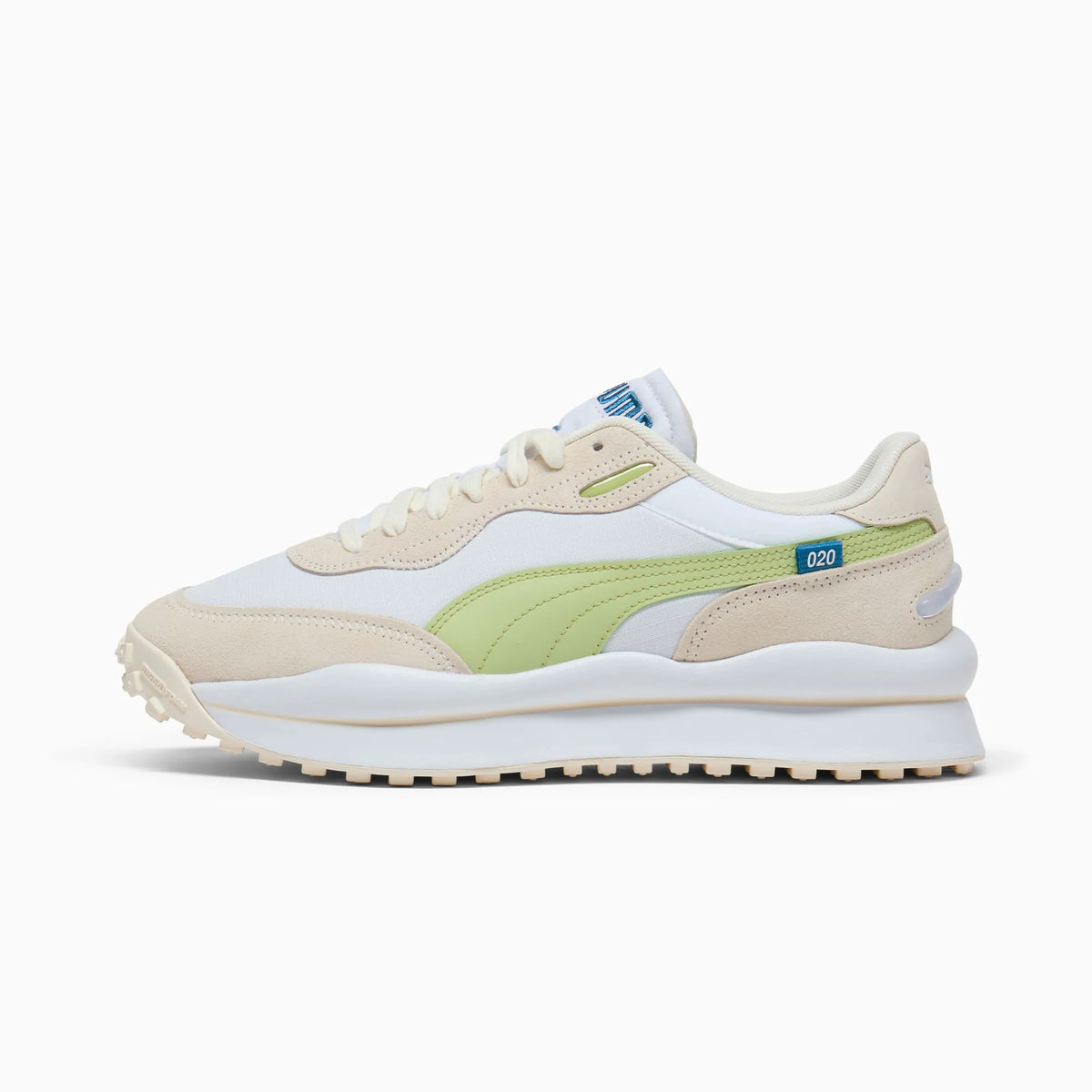 PUMA White-Blue Horizon-Pistachio Green