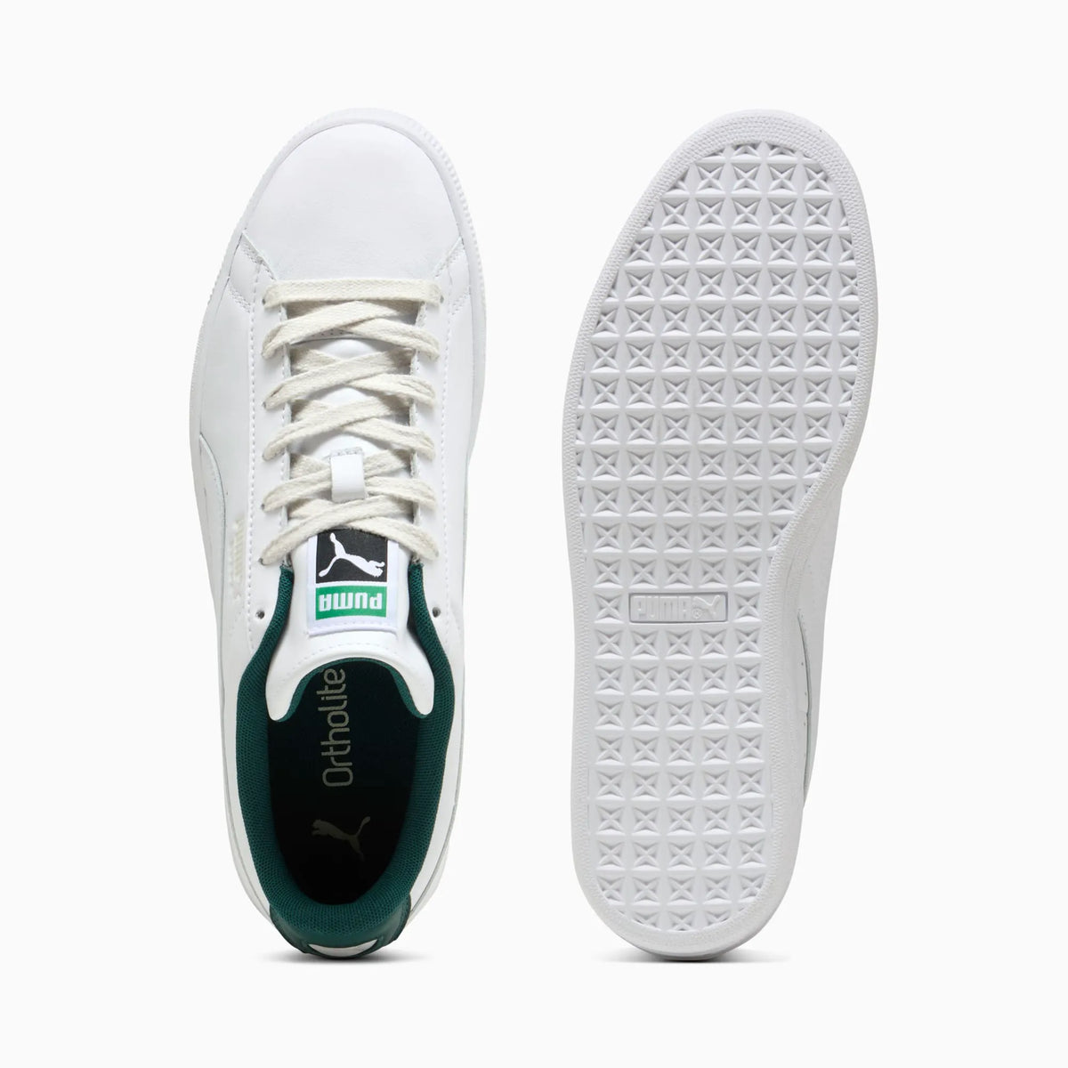 PUMA White-Dark Green