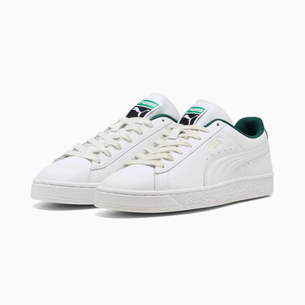 PUMA White-Dark Green