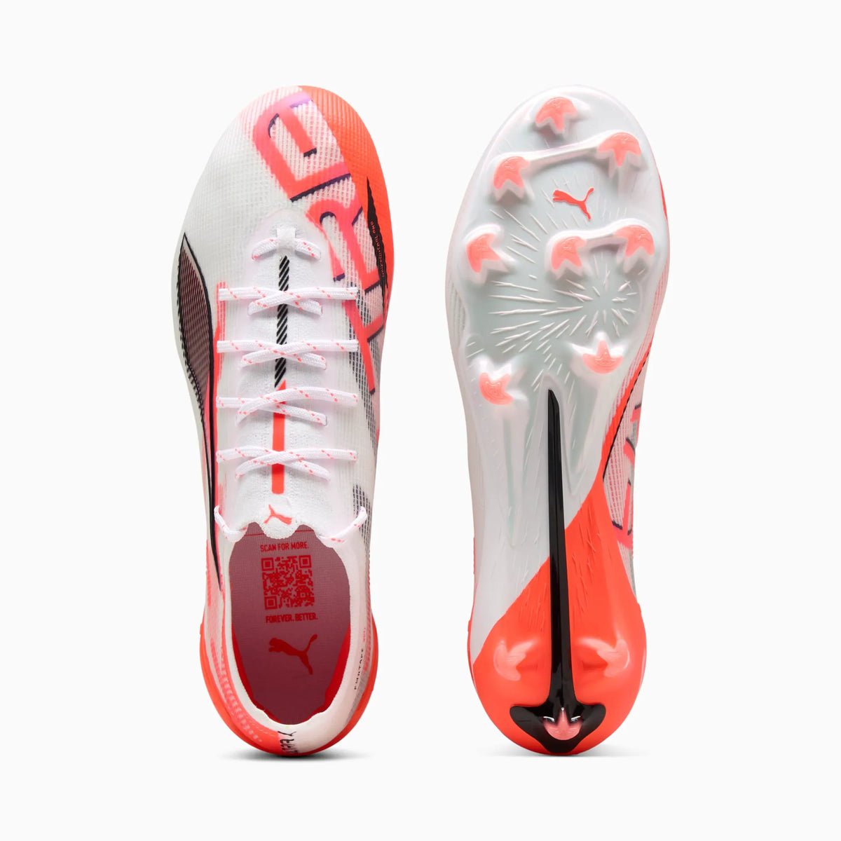 PUMA White-PUMA Black-Glowing Red