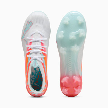 PUMA White-Ultra Orange-Pink Alert-Light Aqua