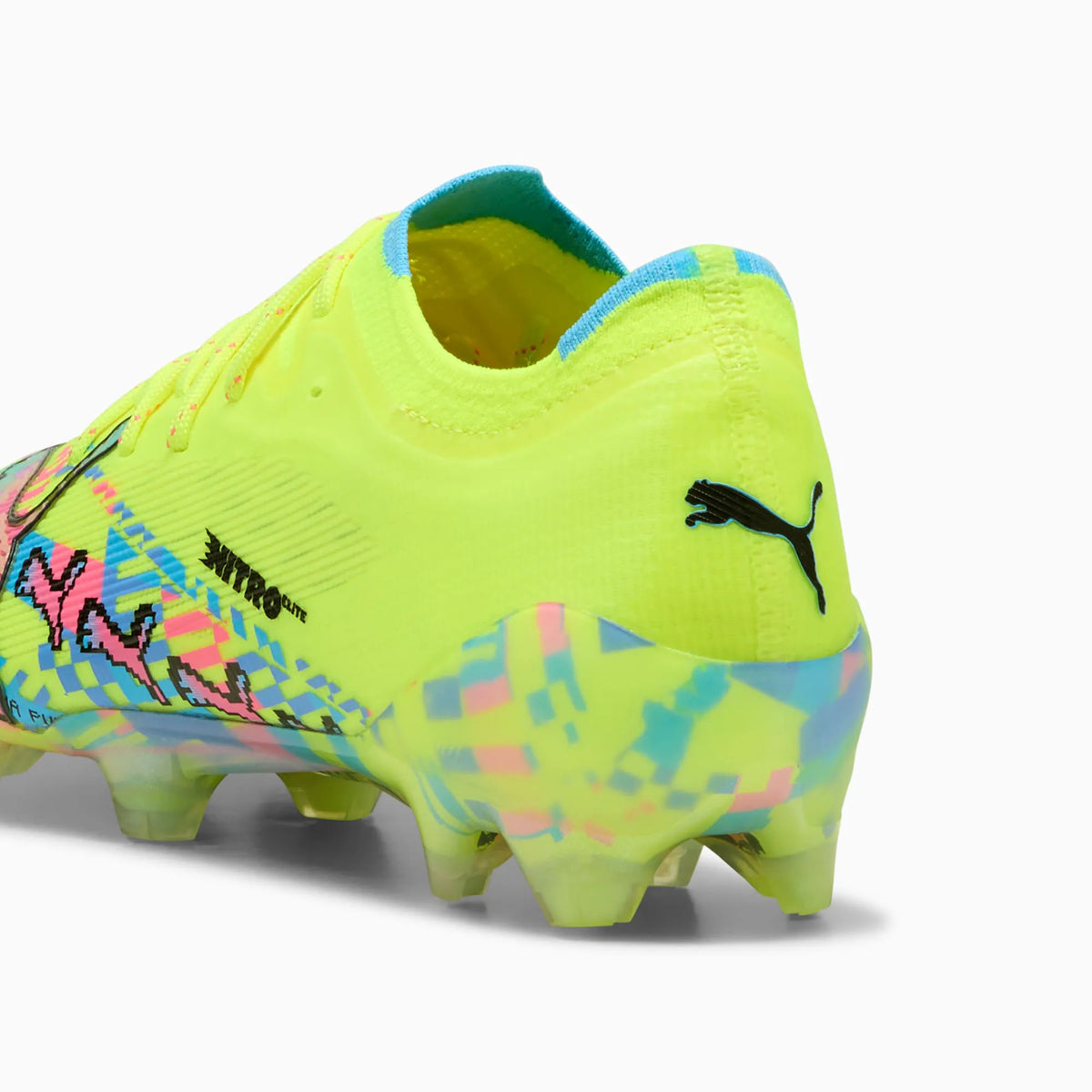 PUMA White-Blue Glimmer-Pink Glimmer-Yellow Alert