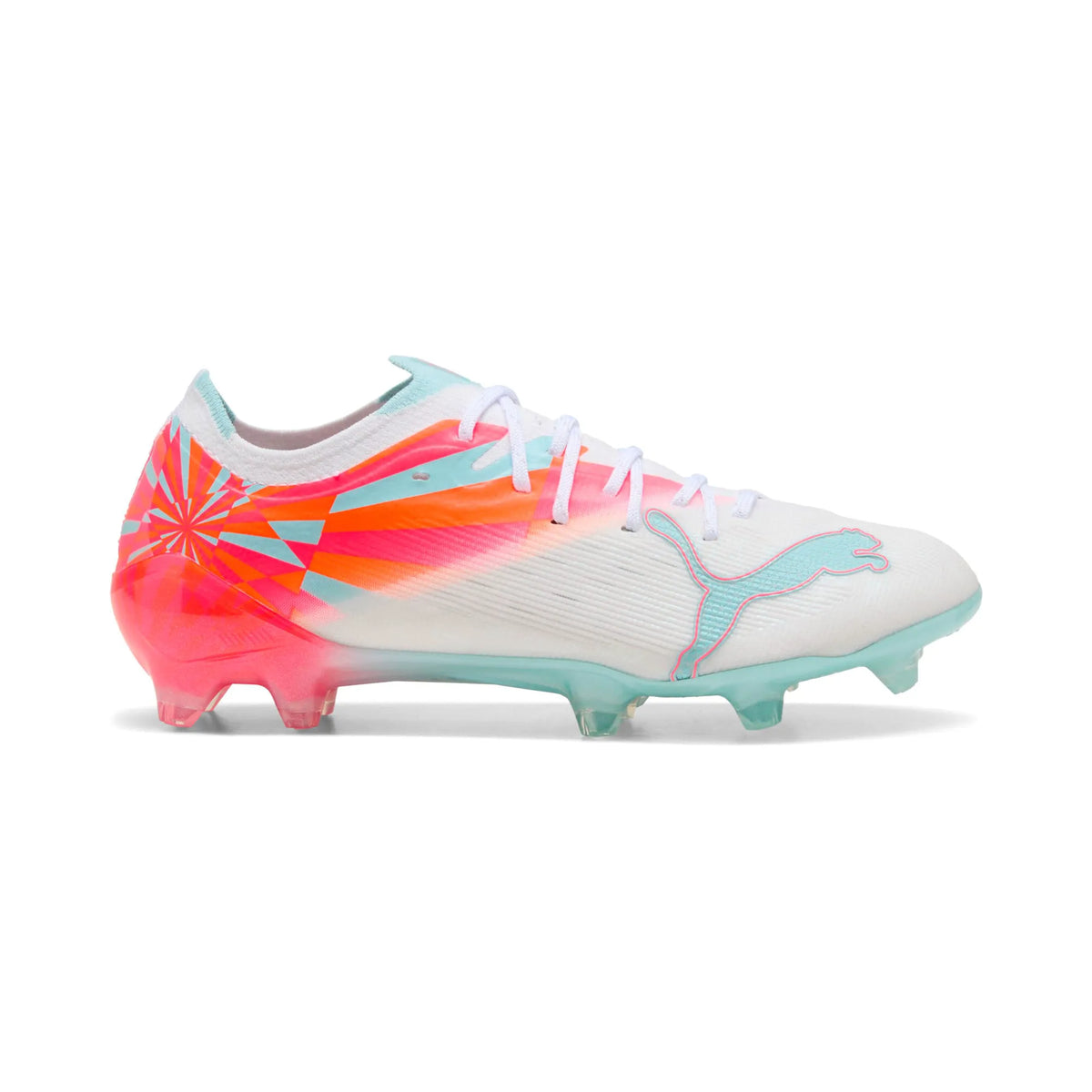PUMA White-Ultra Orange-Pink Alert-Light Aqua