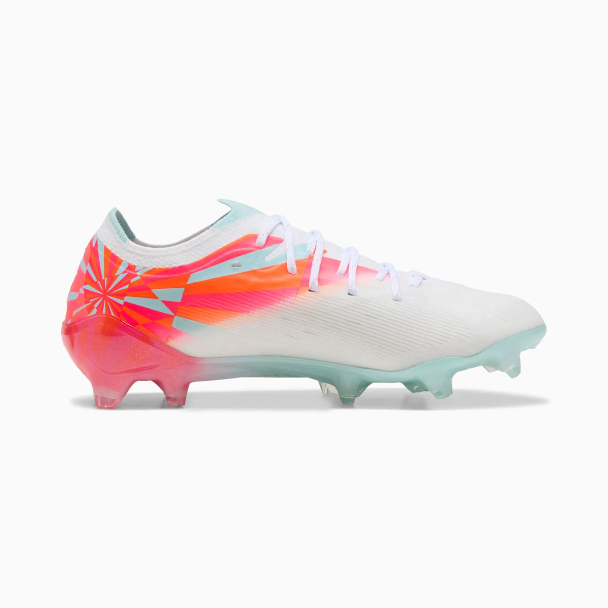 PUMA White-Ultra Orange-Pink Alert-Light Aqua