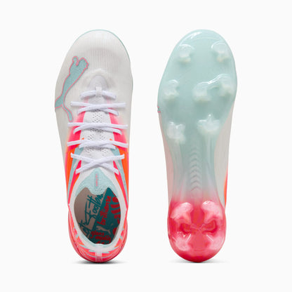 PUMA White-Ultra Orange-Pink Alert-Light Aqua