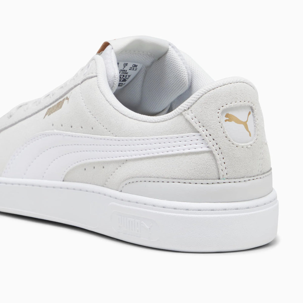 Feather Gray-PUMA White-PUMA Gold