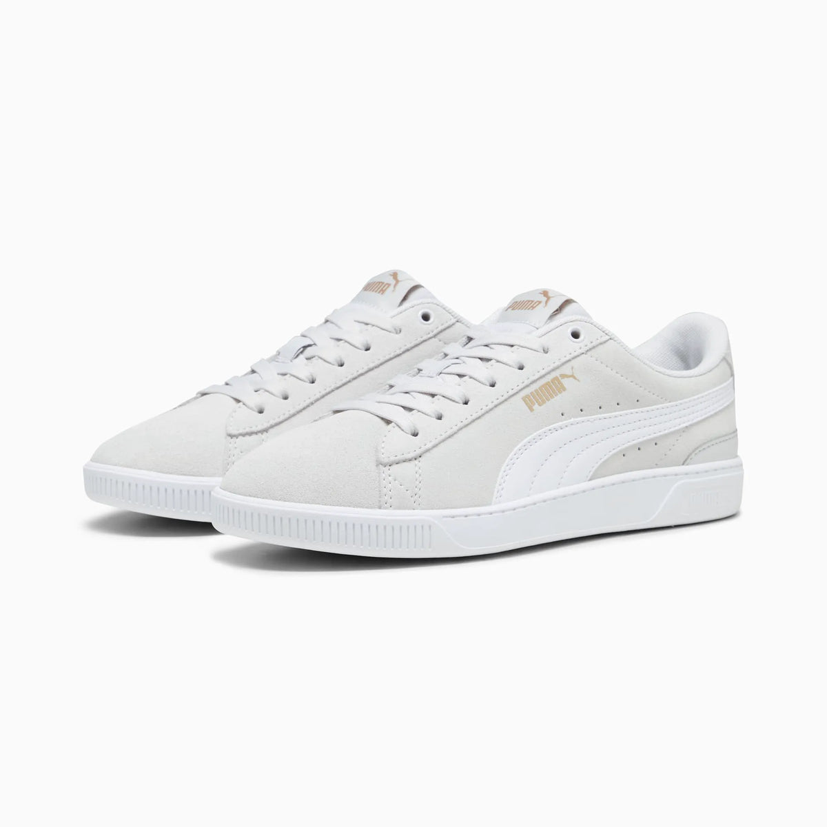 Feather Gray-PUMA White-PUMA Gold