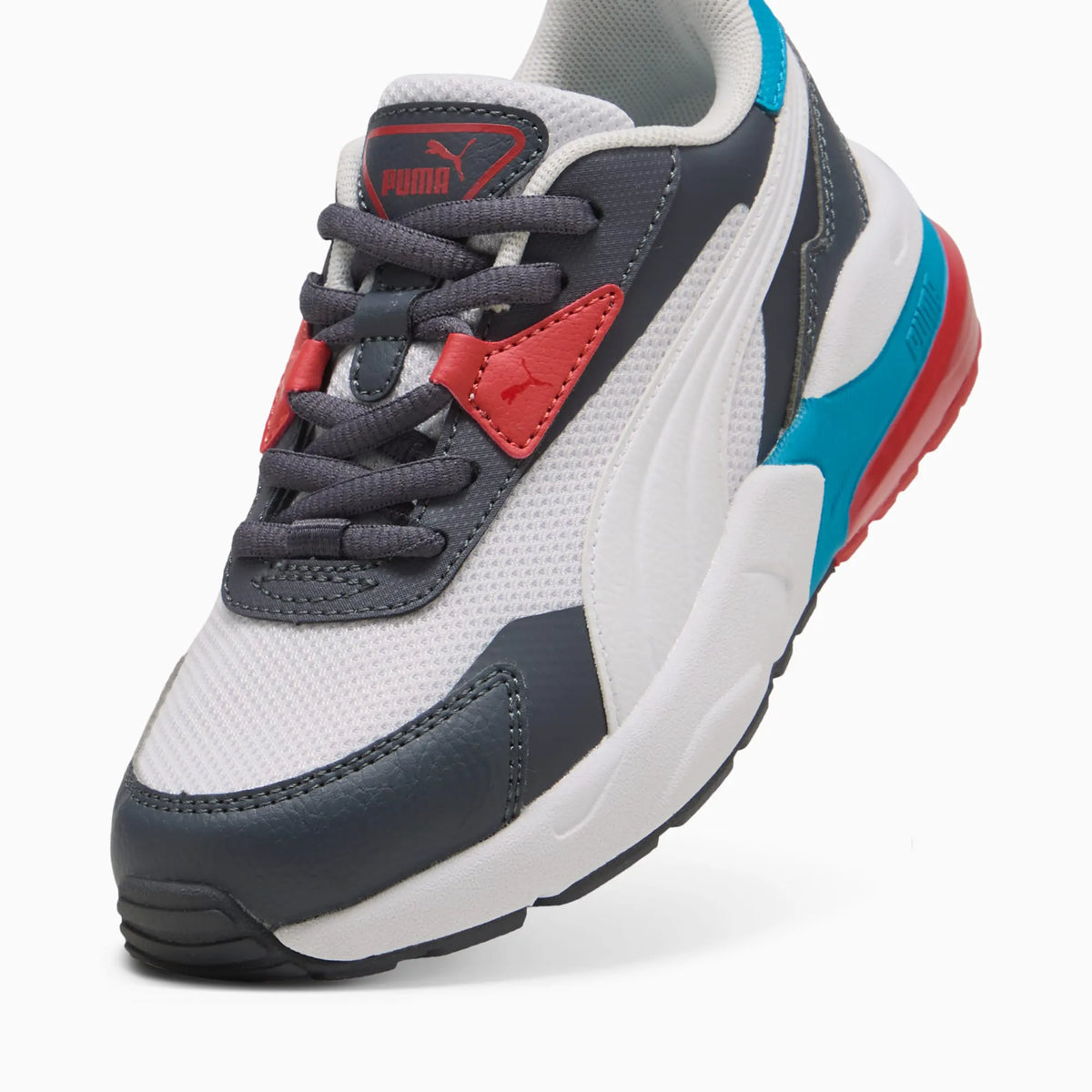 Feather Gray-PUMA White-Red Fire