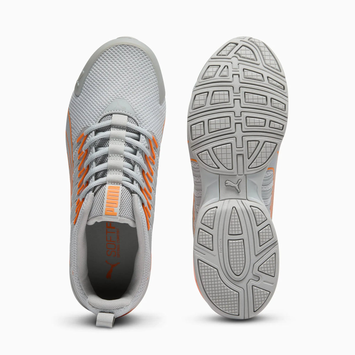 Cool Light Gray-Orange Glow