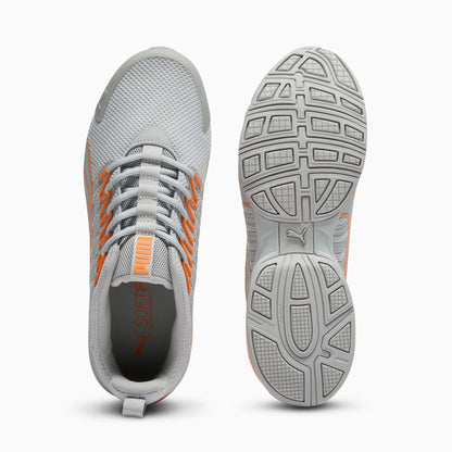 Cool Light Gray-Orange Glow