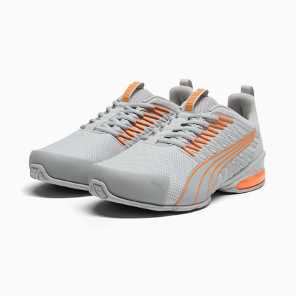 Cool Light Gray-Orange Glow